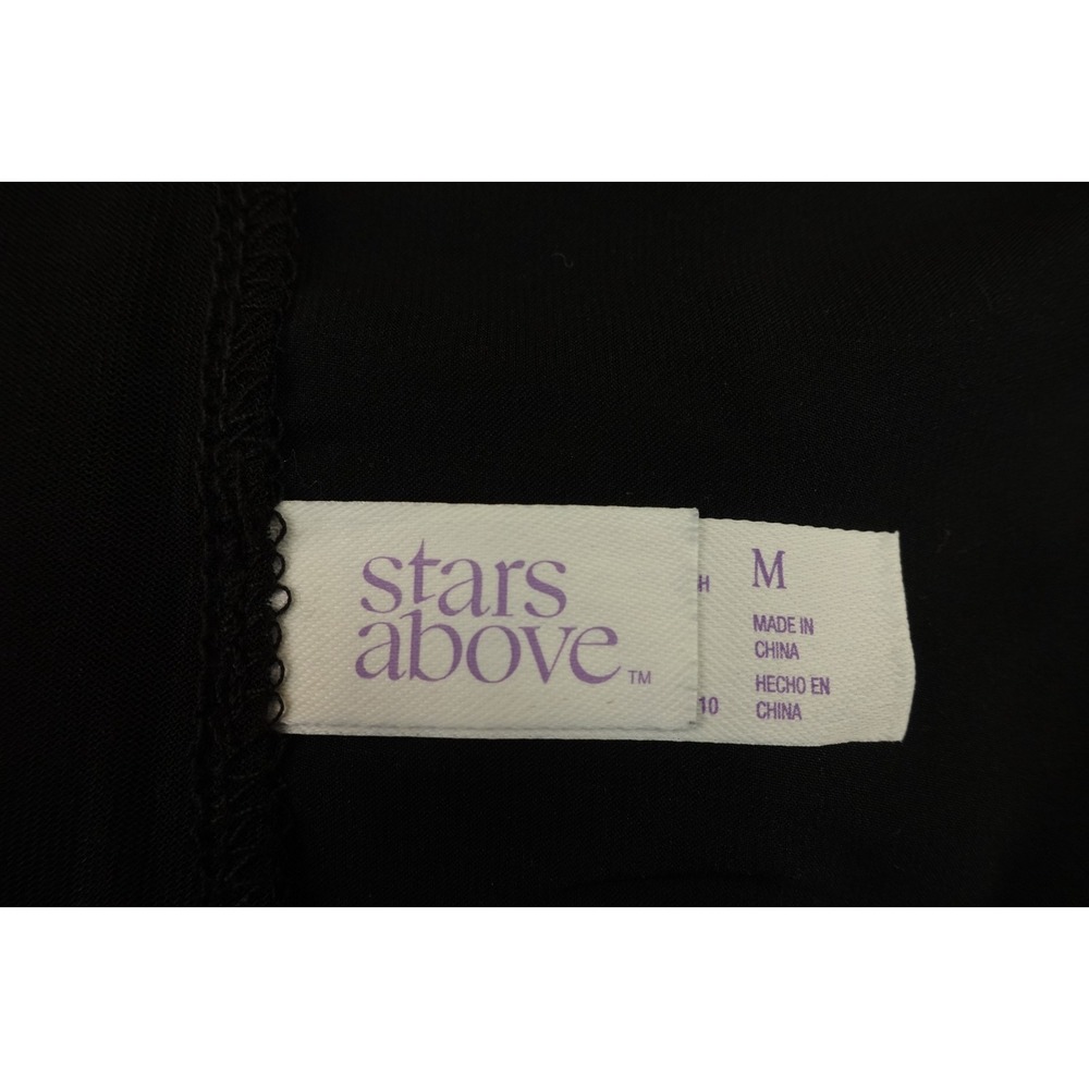 Stars Above Womens Size Medium Black Sleeveless Pajama Tank Top NWT - Picture 2 of 12